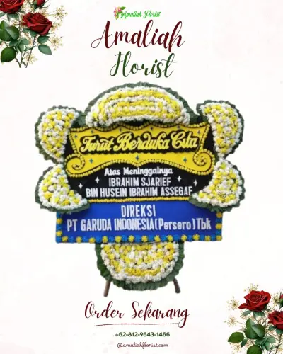 Papan Bunga Duka di Banjar Serasan