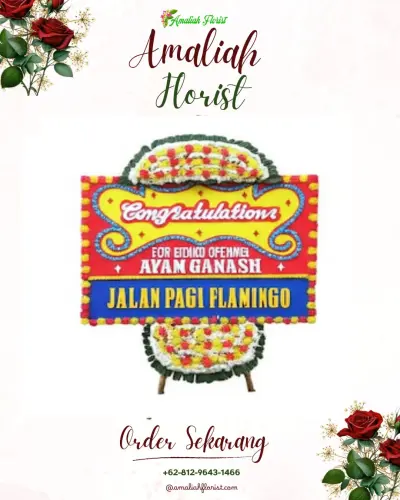 Bunga Papan Congratulation di Banjar Serasan